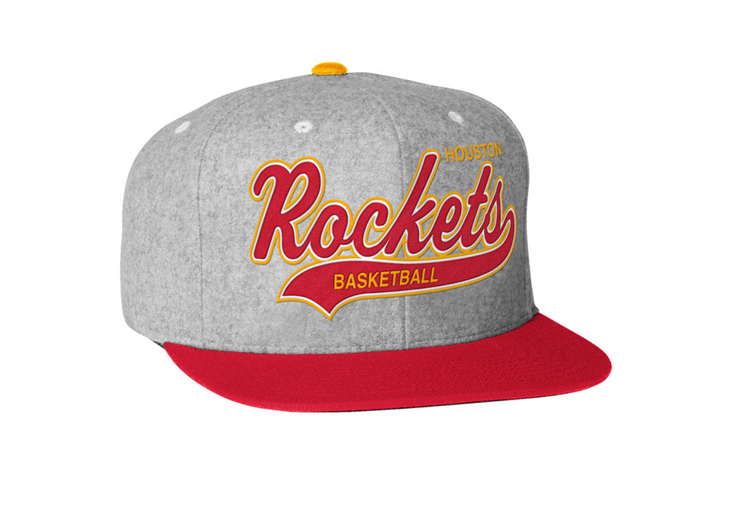 Mitchell & Ness NBA Houston Rockets Wool Tailsweeper Strapback